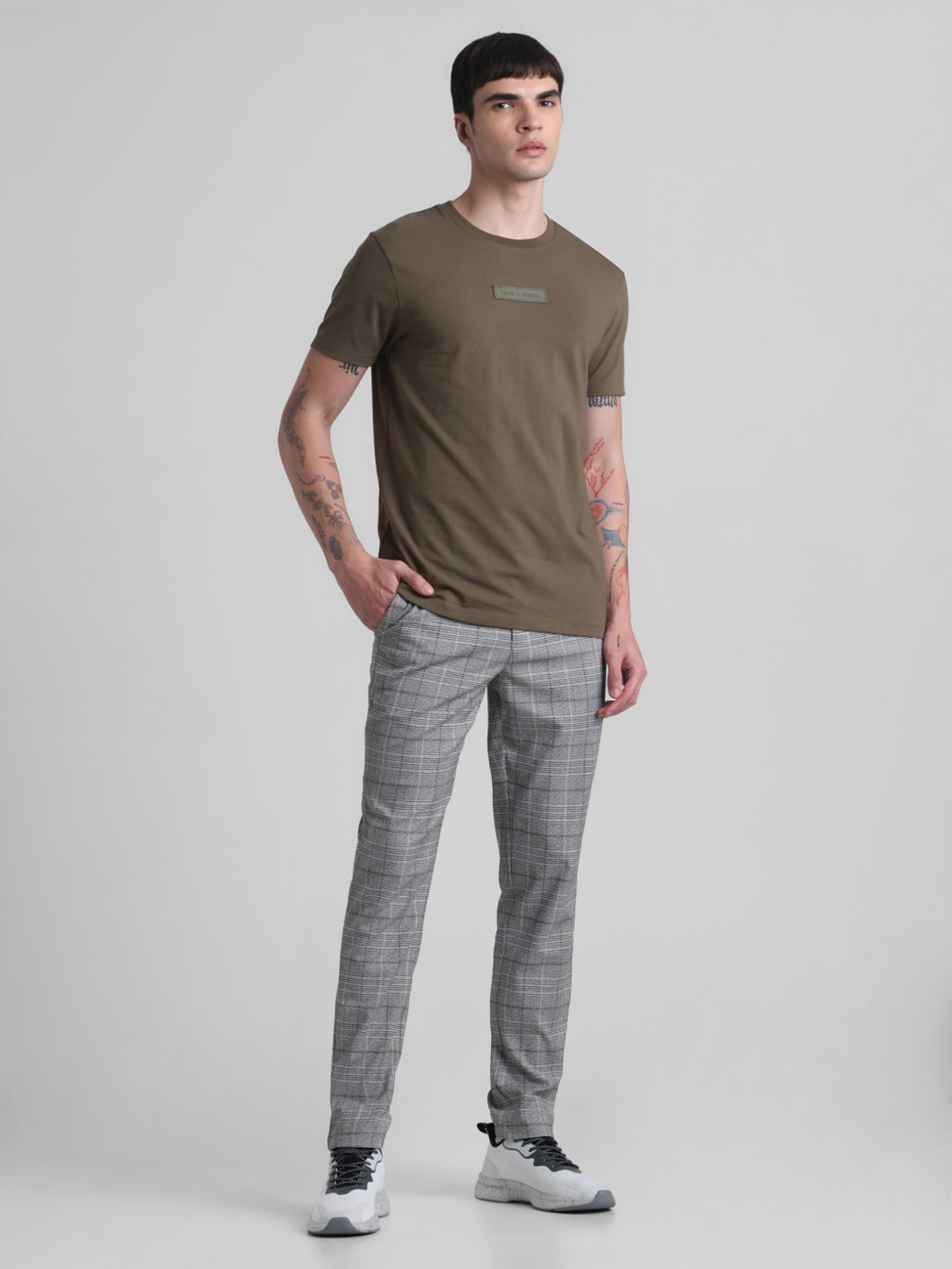 Olive Green Slim Fit T-shirt