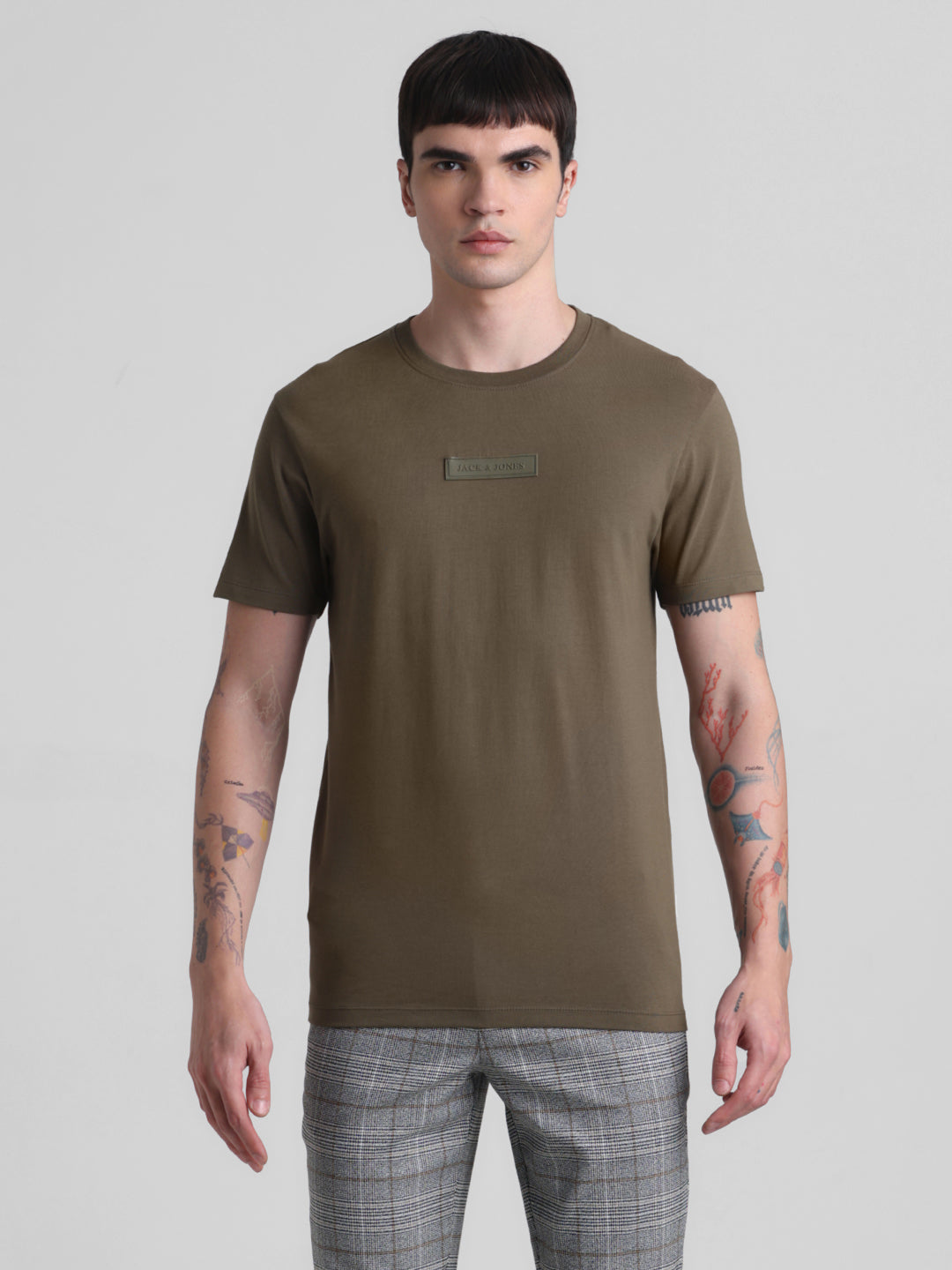 Olive Green Slim Fit T-shirt