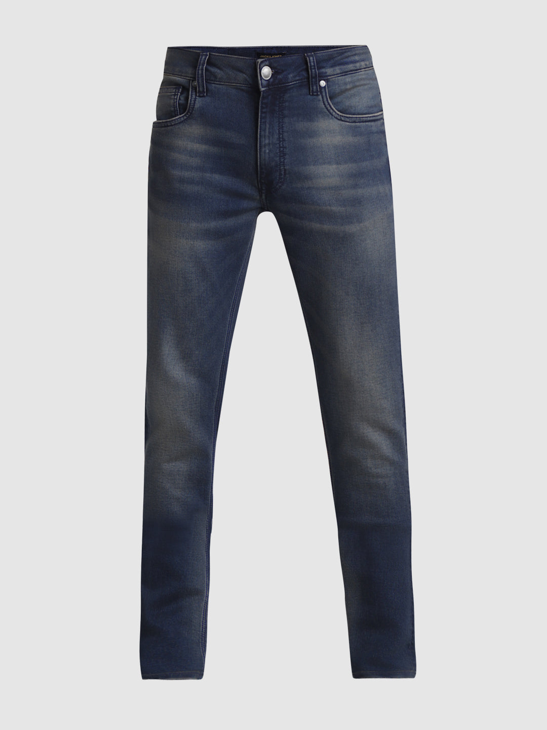 Dark Blue Knitted Liam Super Skinny Jeans