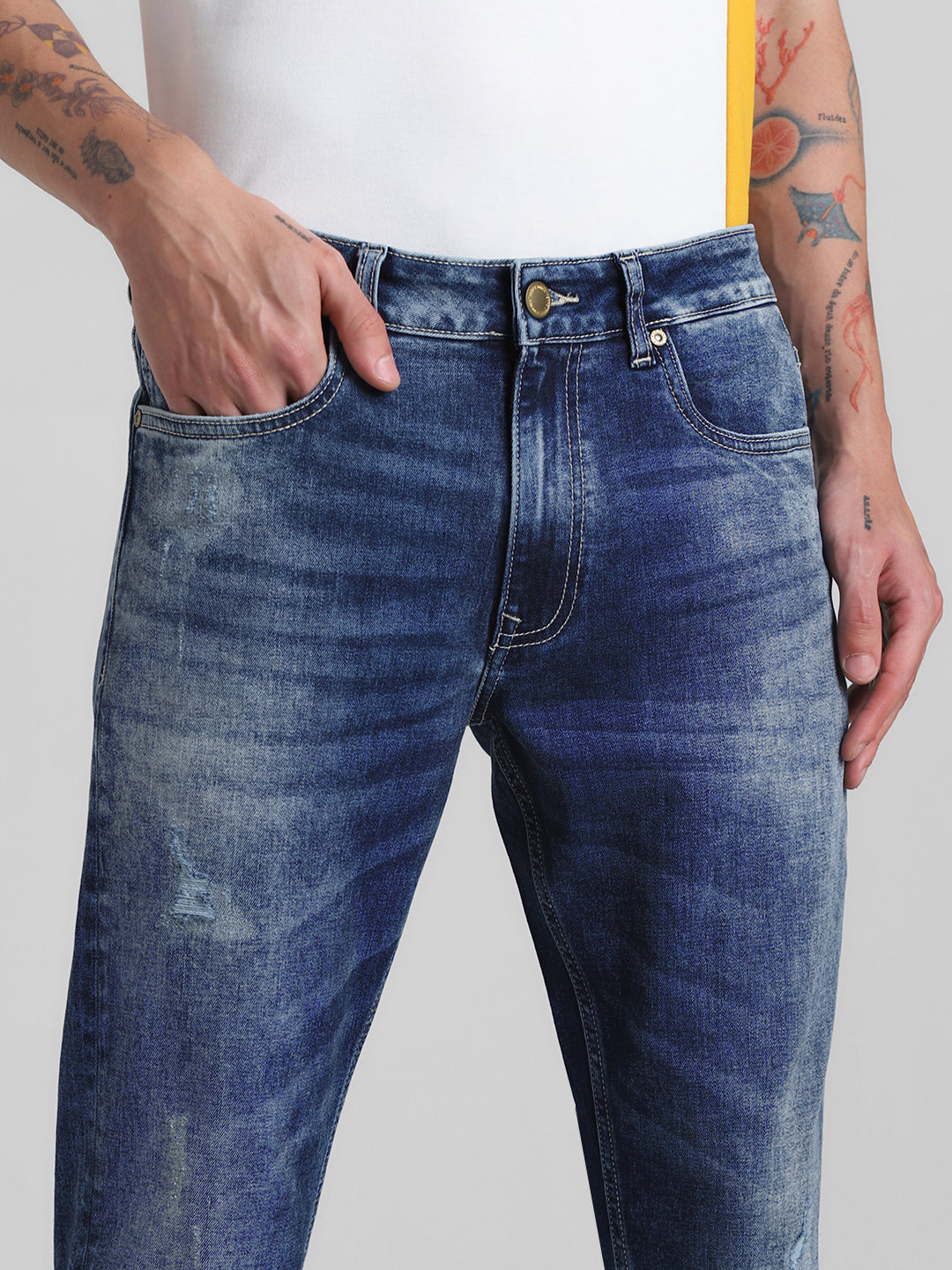 Blue Washed Ben Skinny Jeans