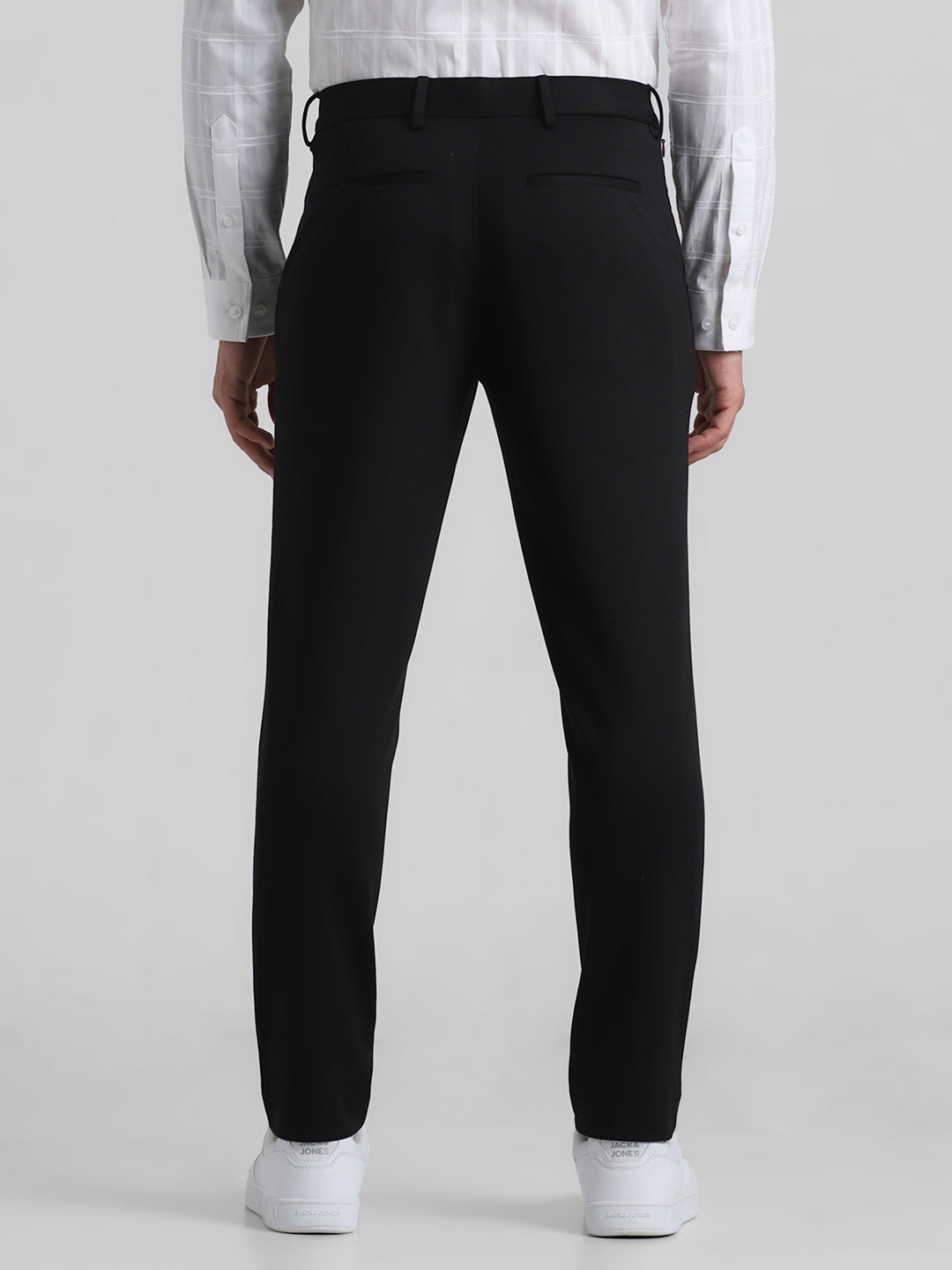 Black Knitted Slim Fit Trousers