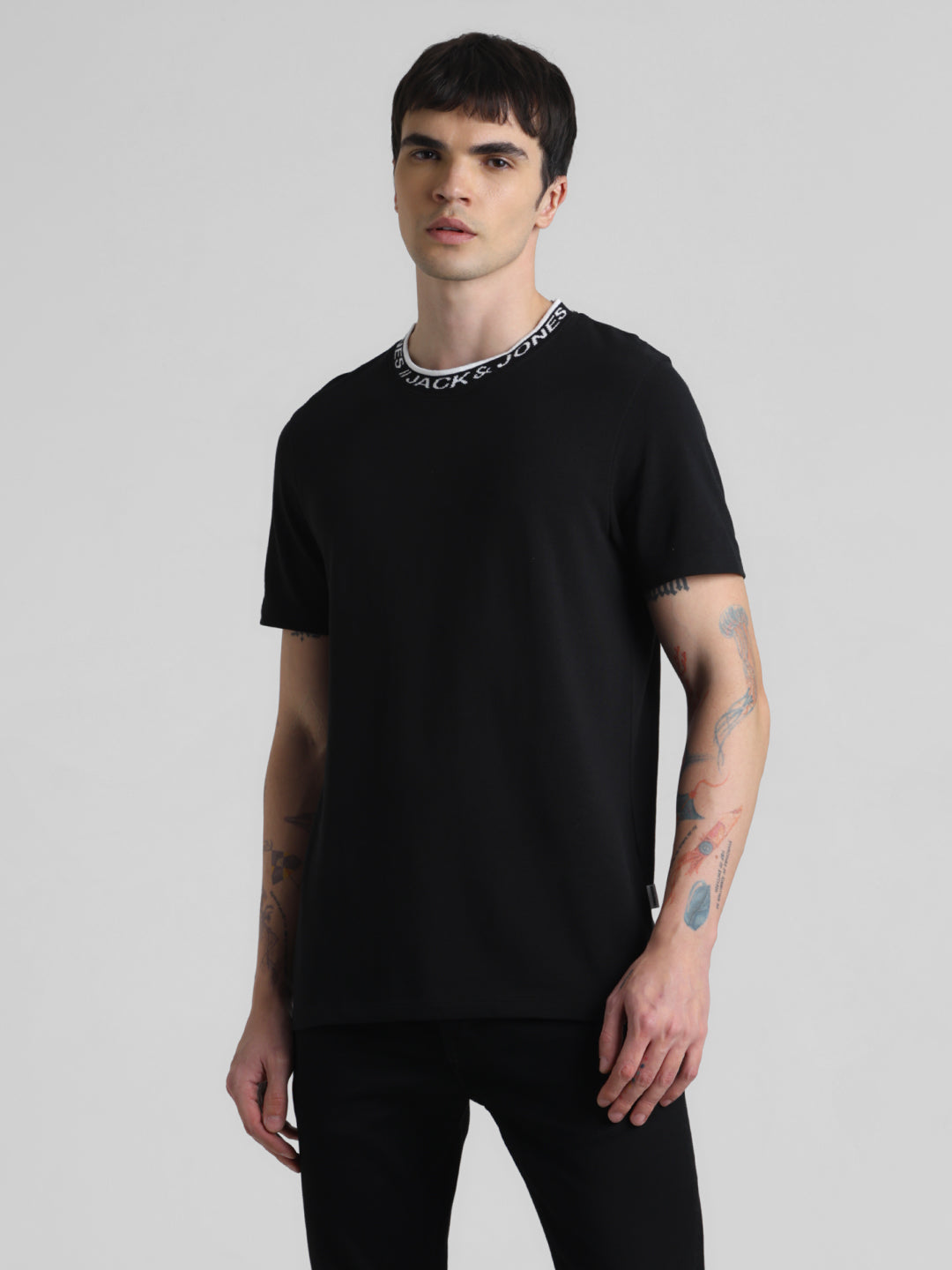 JACK&JONES Slim Jacquard T-Shirts