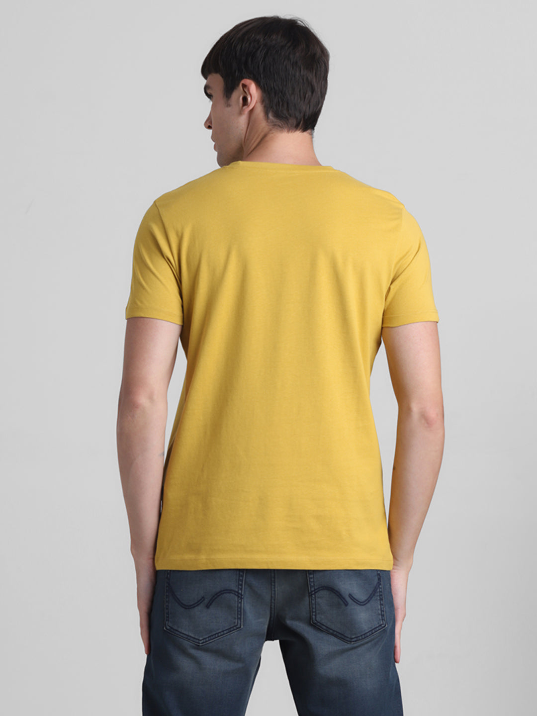 Mustard Logo Printed T-shirt
