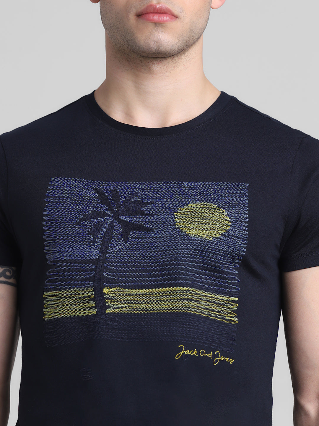 JACK&JONES Slim Embroidery T-Shirts