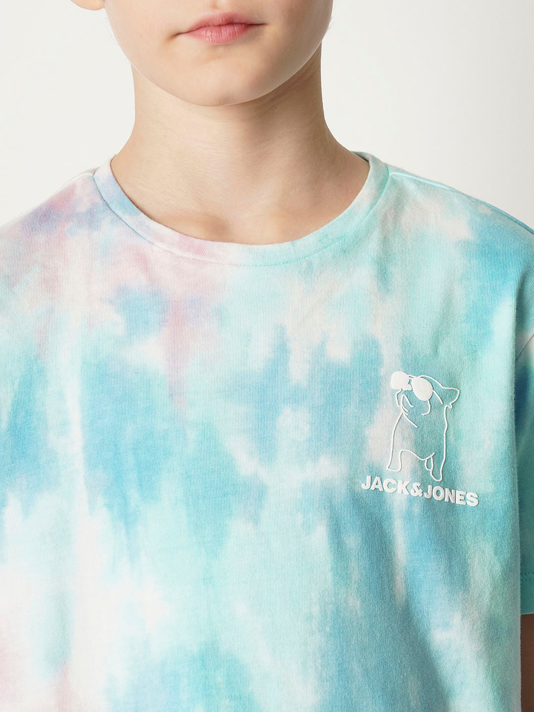Boys Blue Tie & Dye Co-ord Set T-shirt