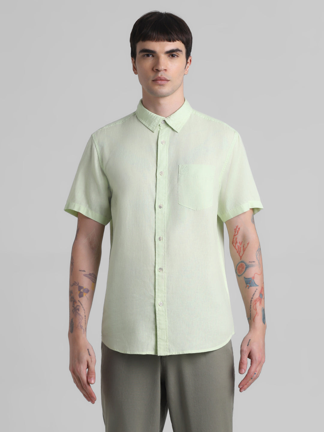 Mint Green Short Sleeve Shirt
