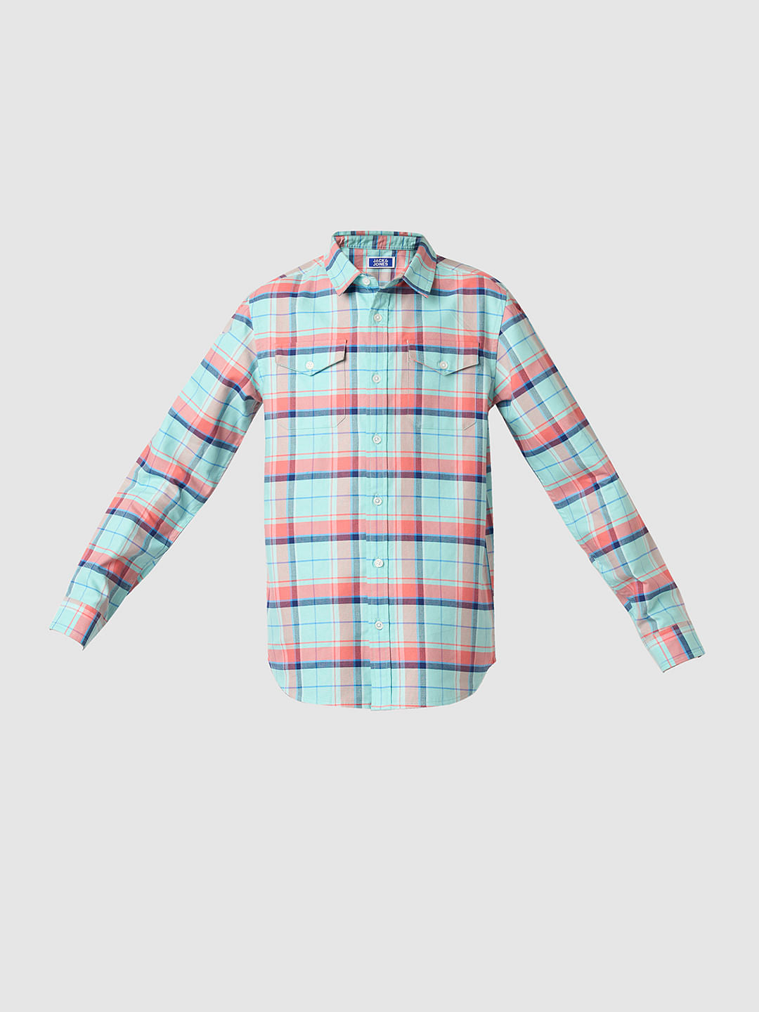 Boys Blue Check Full Sleeves Shirt