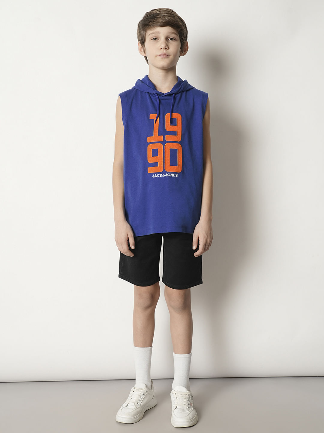 Boys Blue Hooded T-shirt
