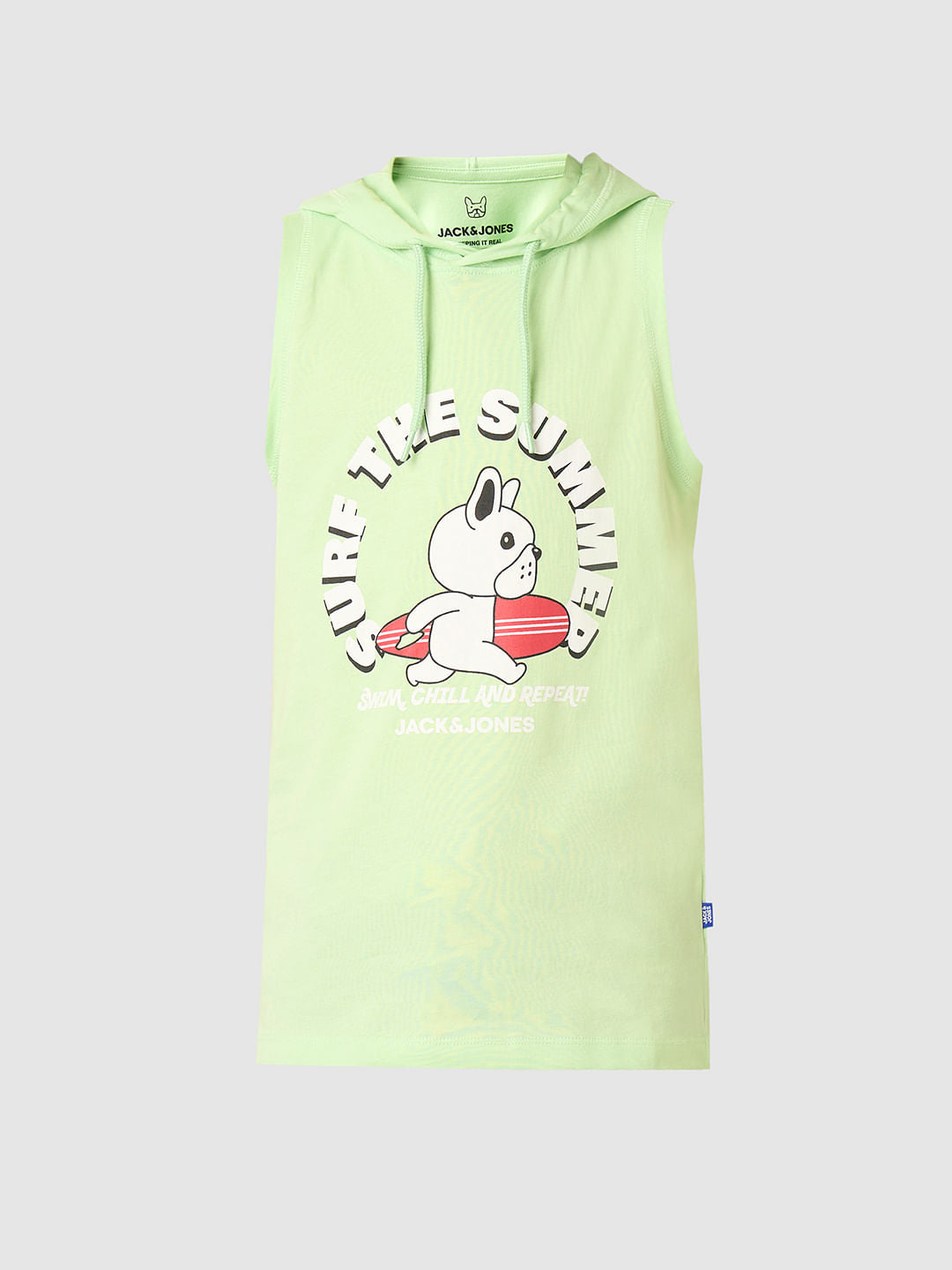 Boys Green Hooded T-shirt