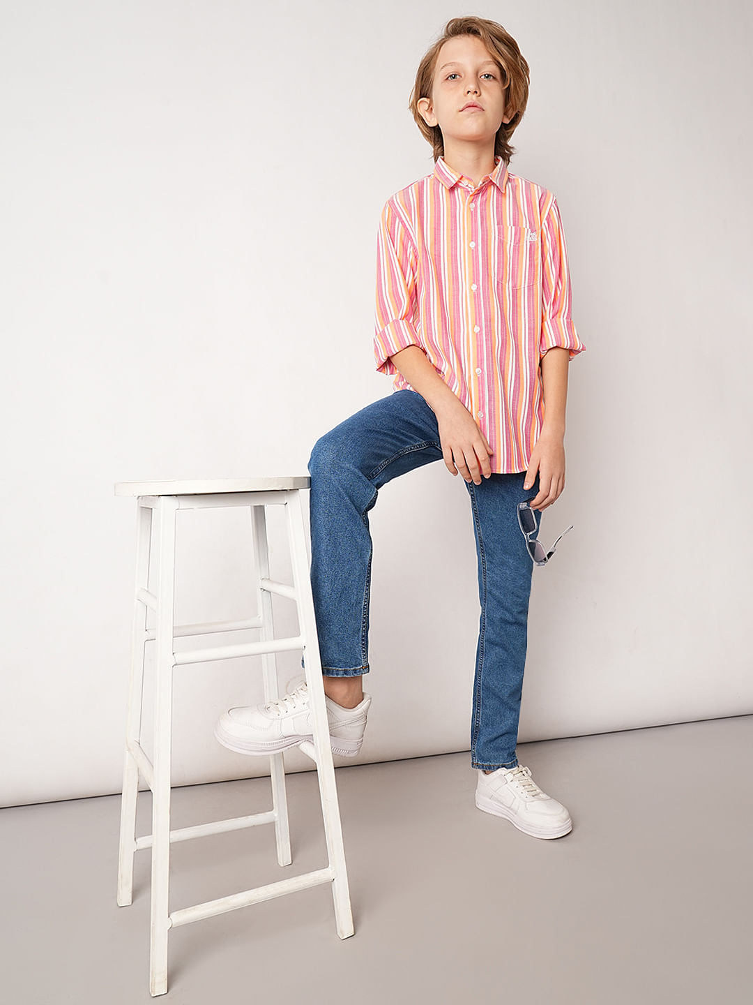 Blue Washed Regular Fit Jeans