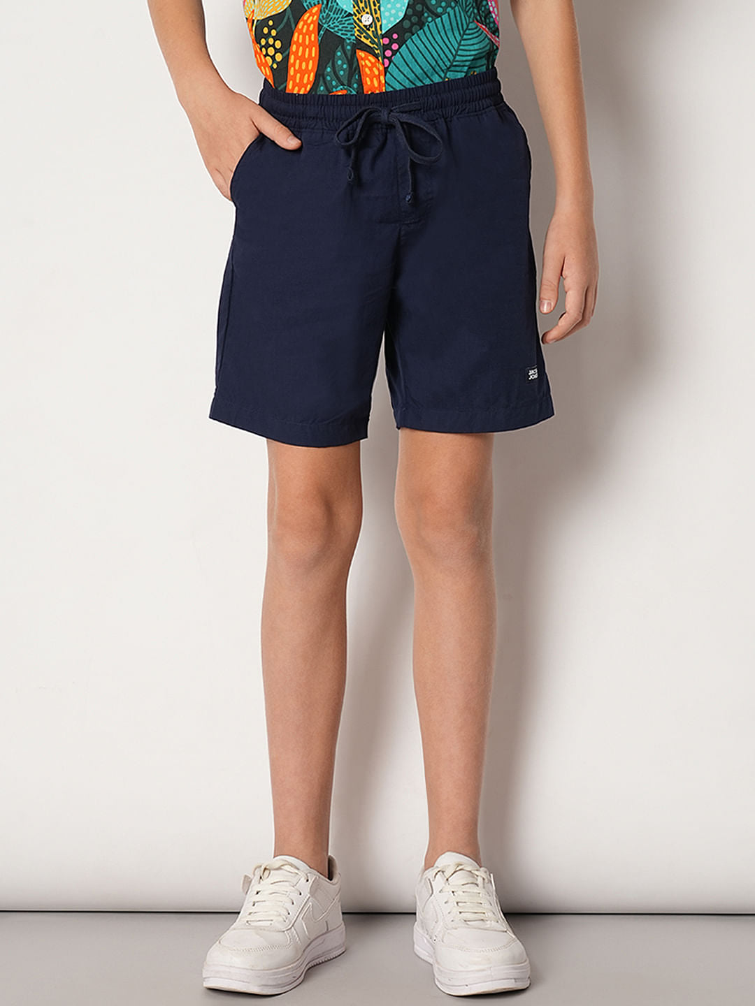 Navy Blue Casual Shorts