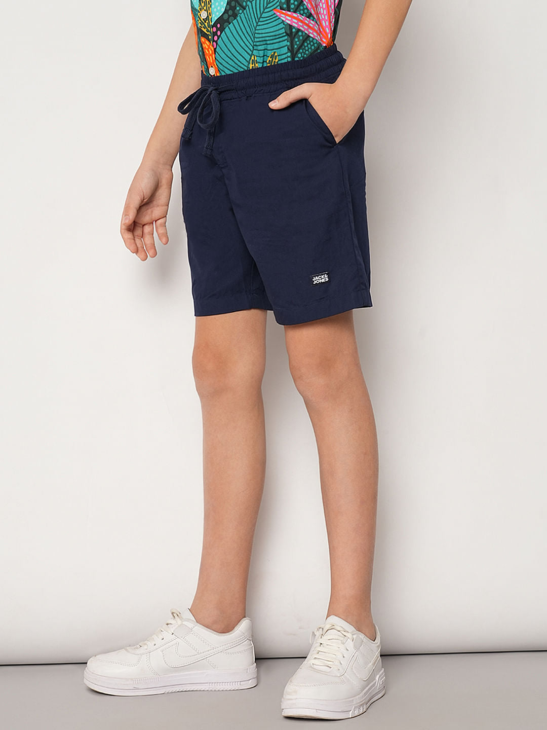 Navy Blue Casual Shorts
