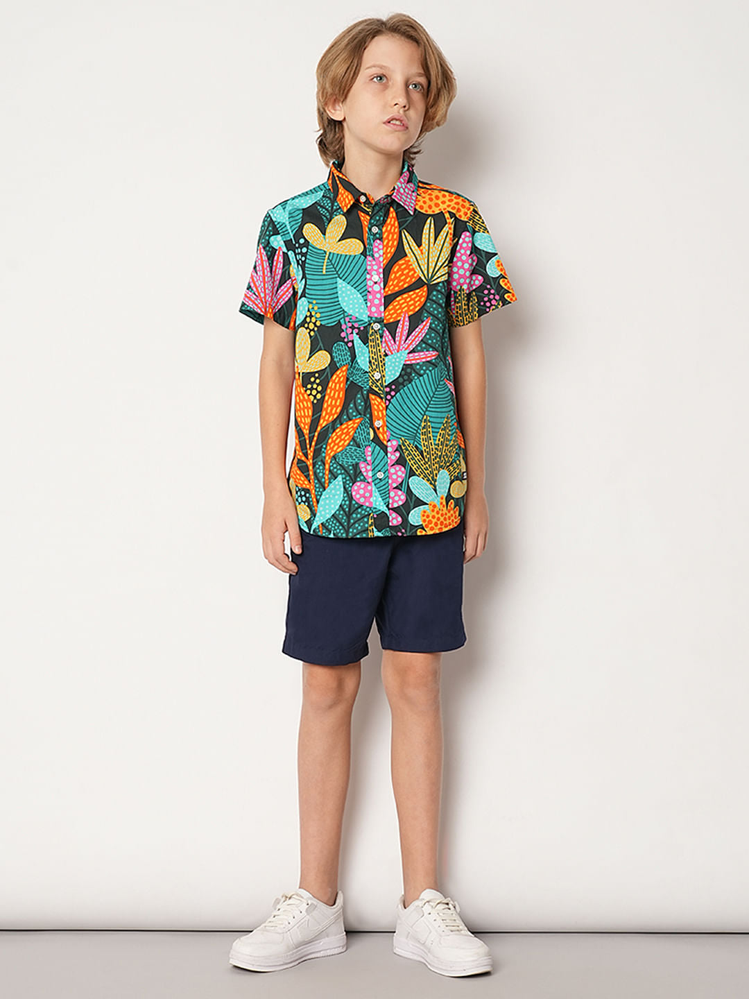 Navy Blue Casual Shorts