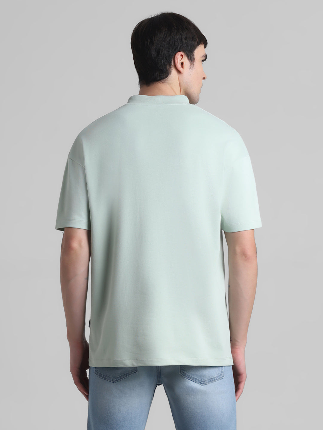 Green Logo Print Boxy T-shirt