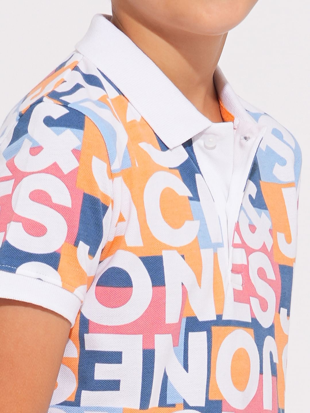 Boys Multi-Colour Printed Co-ord Set Polo