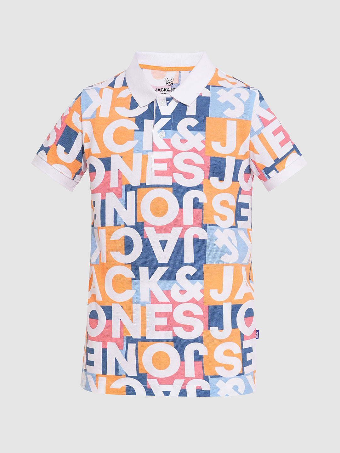 Boys Multi-Colour Printed Co-ord Set Polo