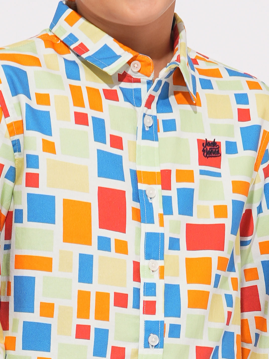 Boys Multi-Colour Check Print Shirt