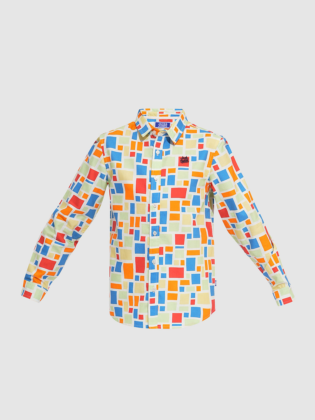 Boys Multi-Colour Check Print Shirt