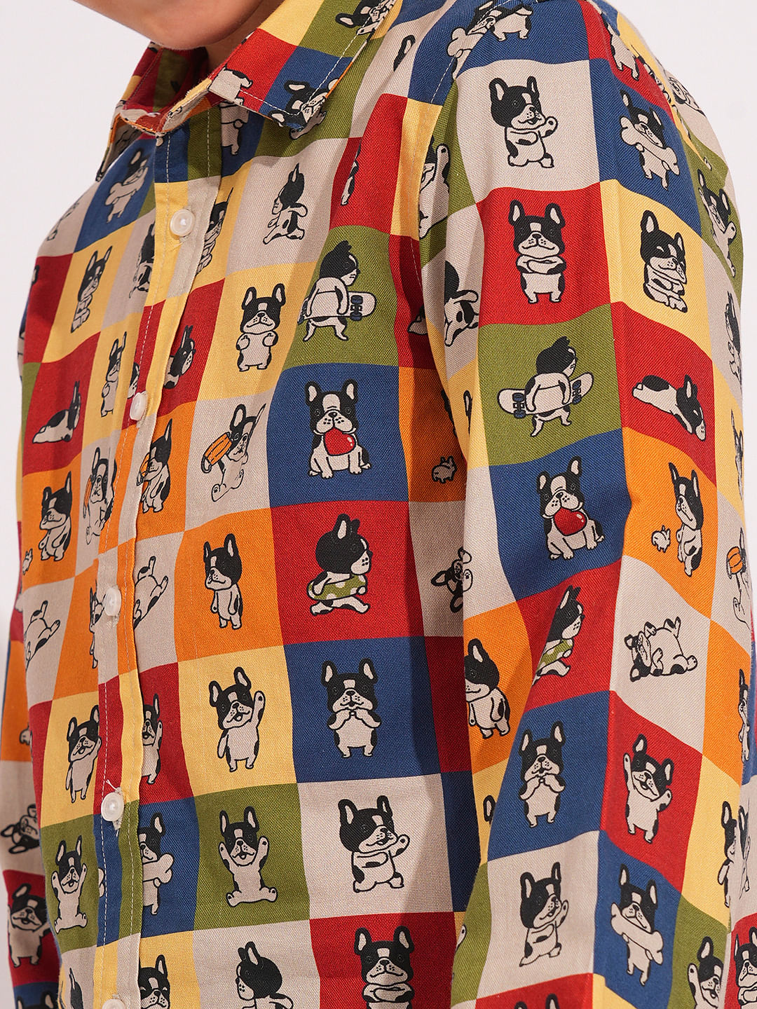 Multi-Colour Doggo Print Shirt