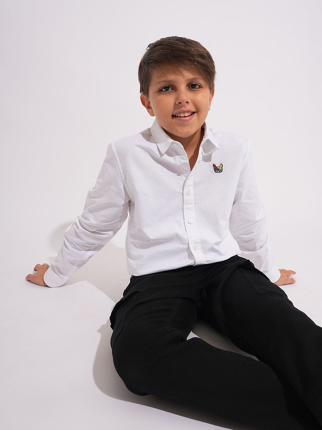 Boys White Oxford Cotton Shirt