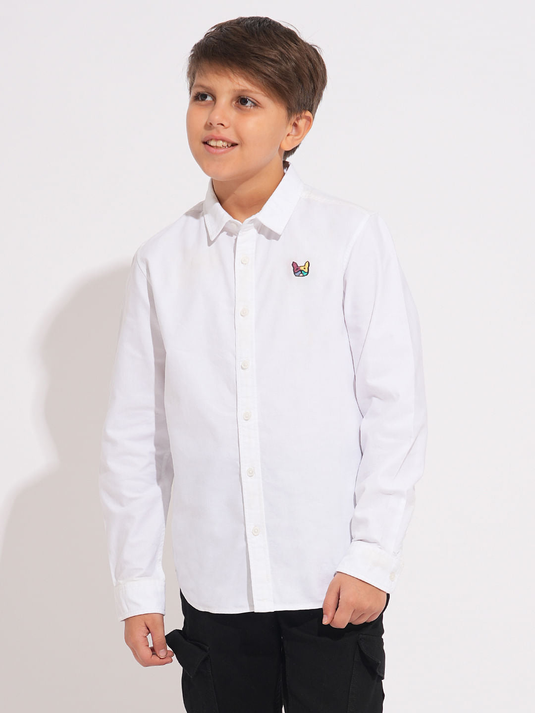 Boys White Oxford Cotton Shirt
