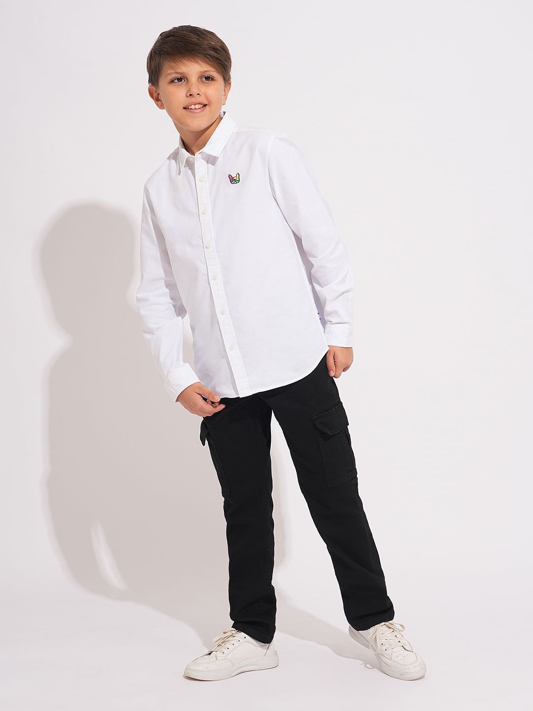Boys White Oxford Cotton Shirt
