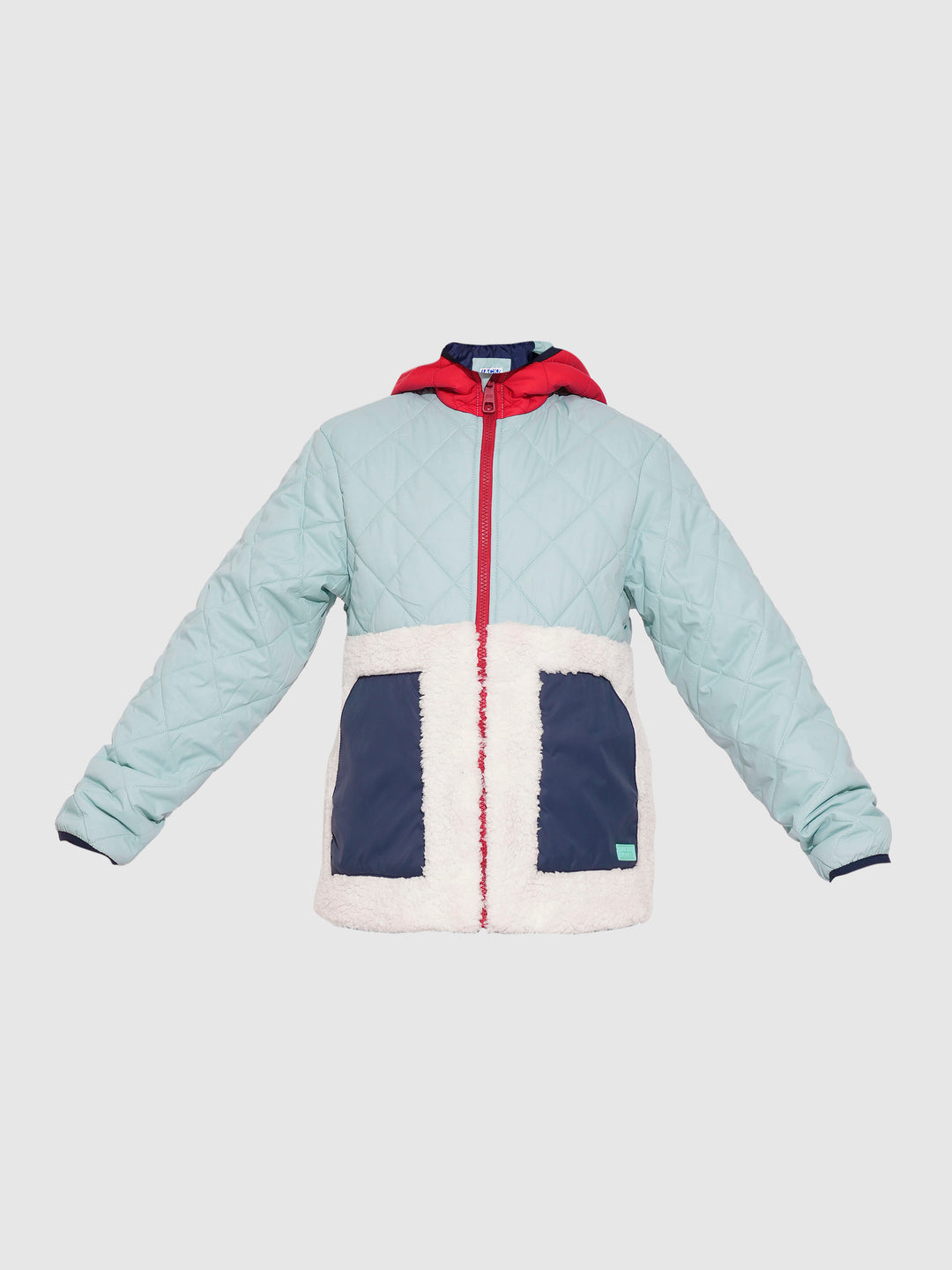 Boys Blue Hooded Puffer Jacket