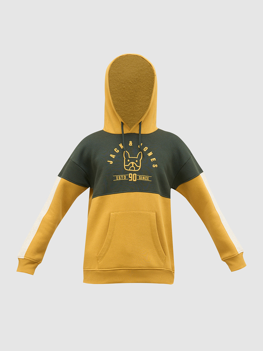 Boys Green Colourblocked Sweatshirt