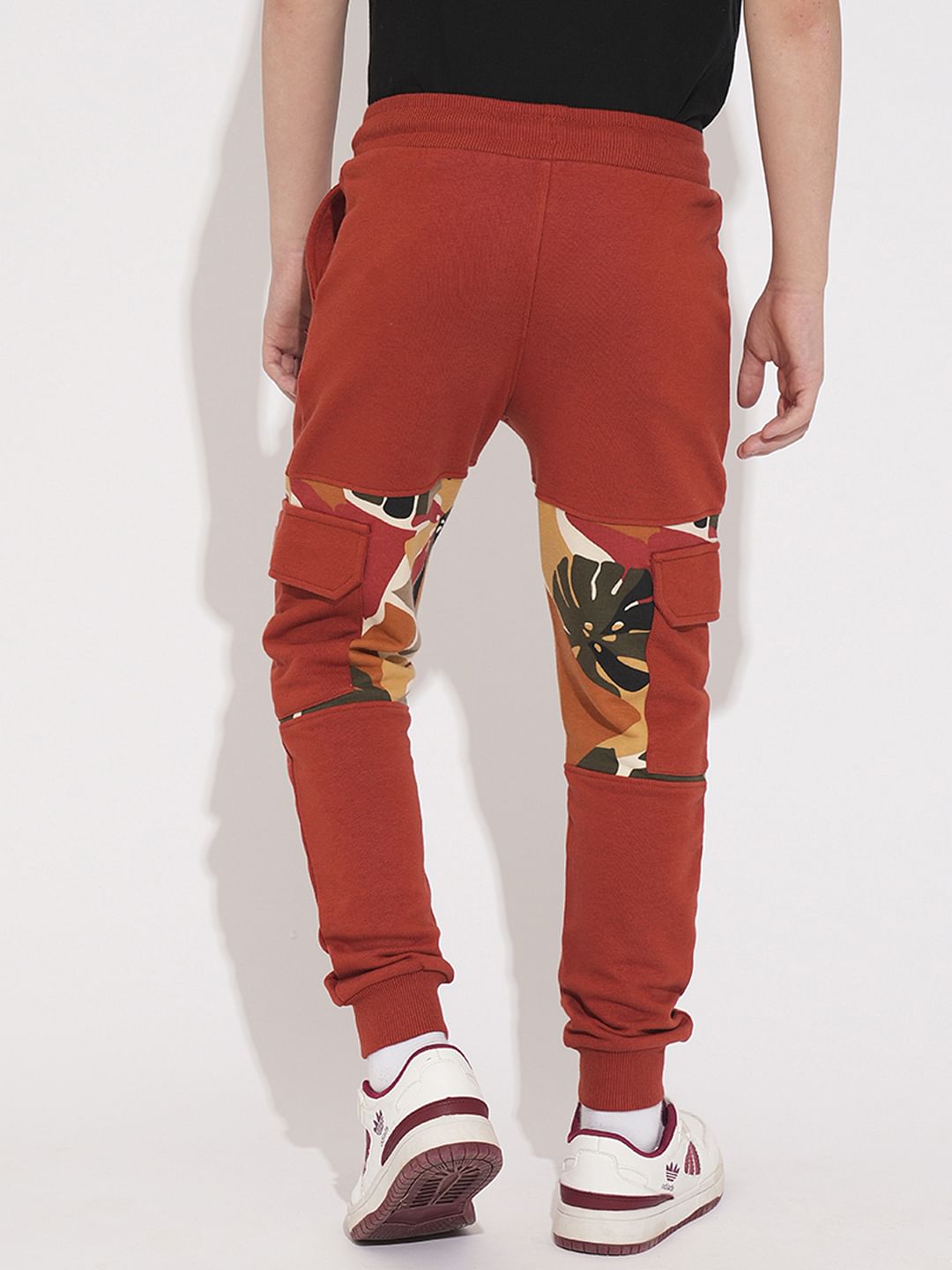 Boys Brown Camo Print Co-ord Set Sweatpants