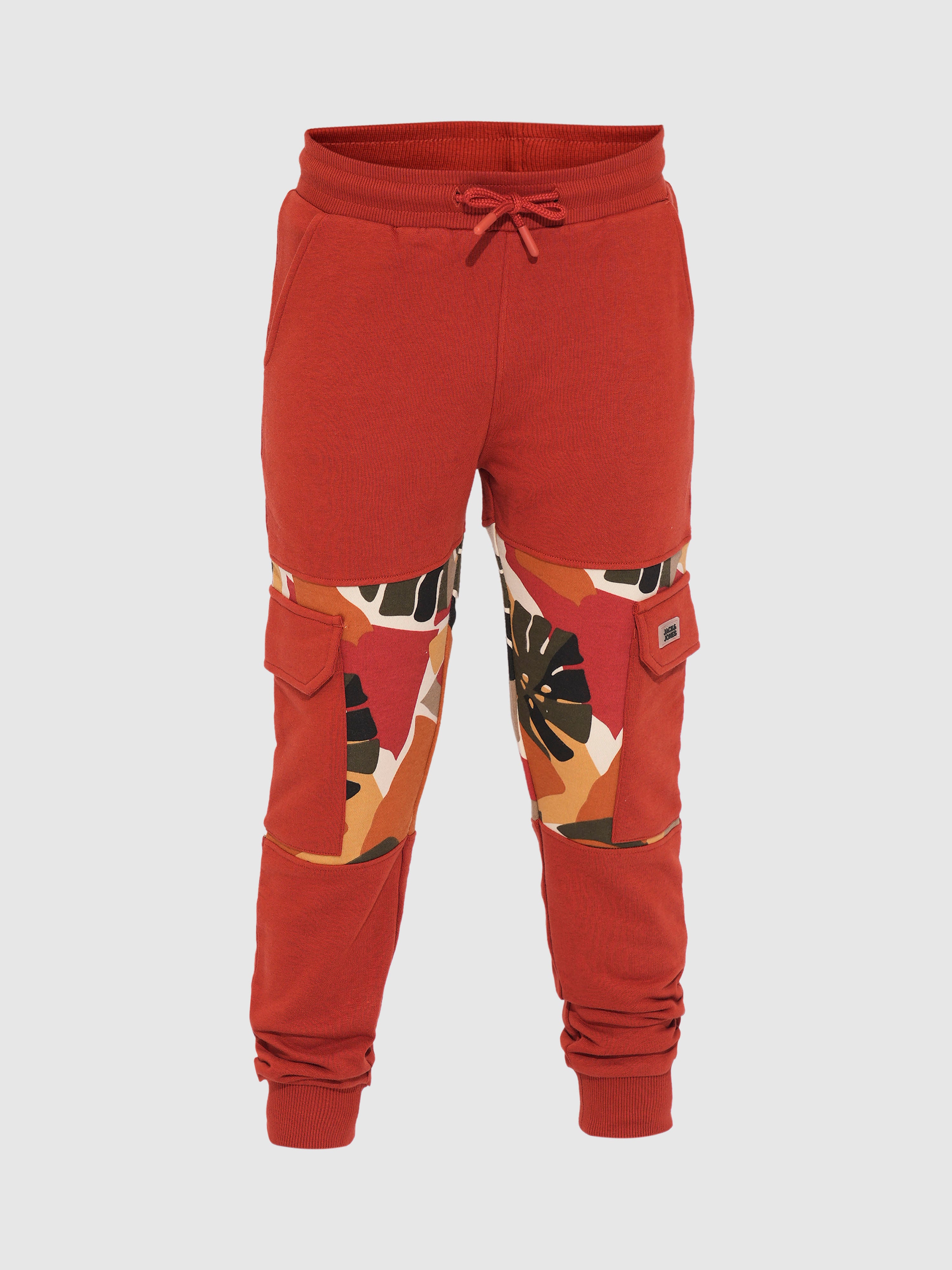 Boys Brown Camo Print Co-ord Set Sweatpants