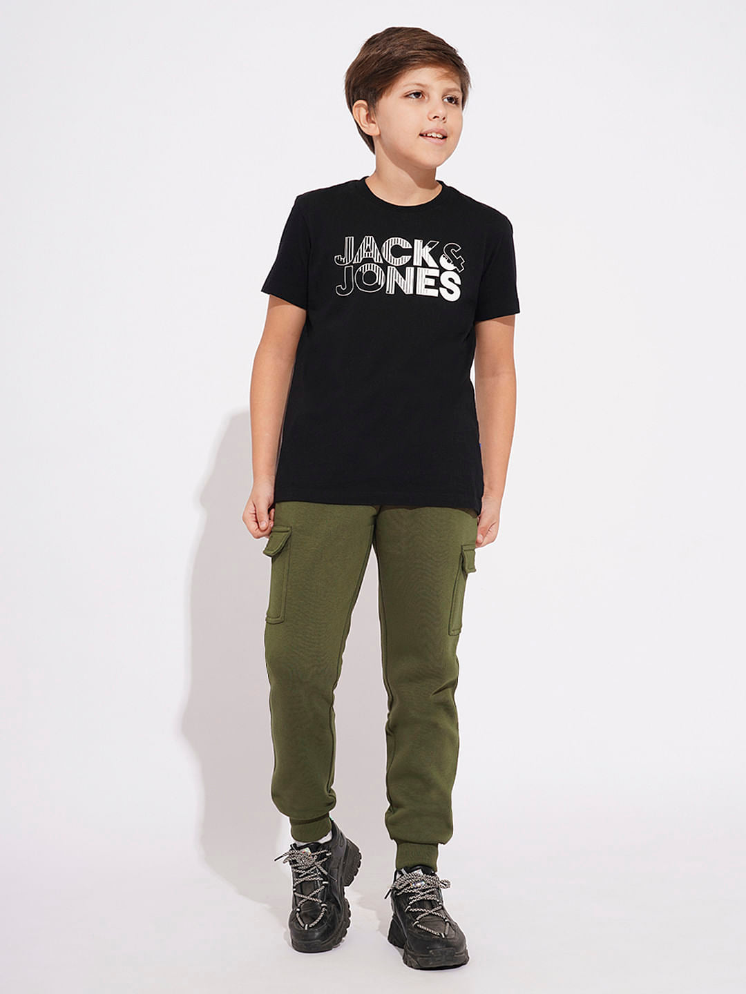 Boys Olive Jogger Sweatpants