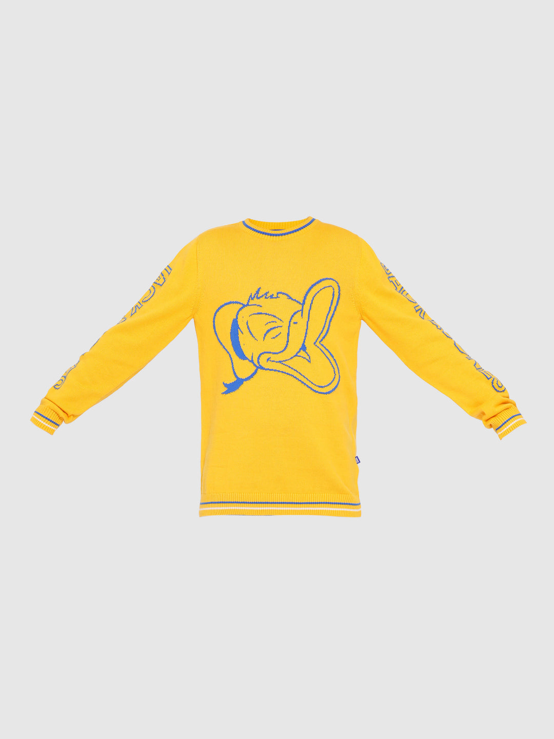 DONALD DUCK Yellow Printed Pullover
