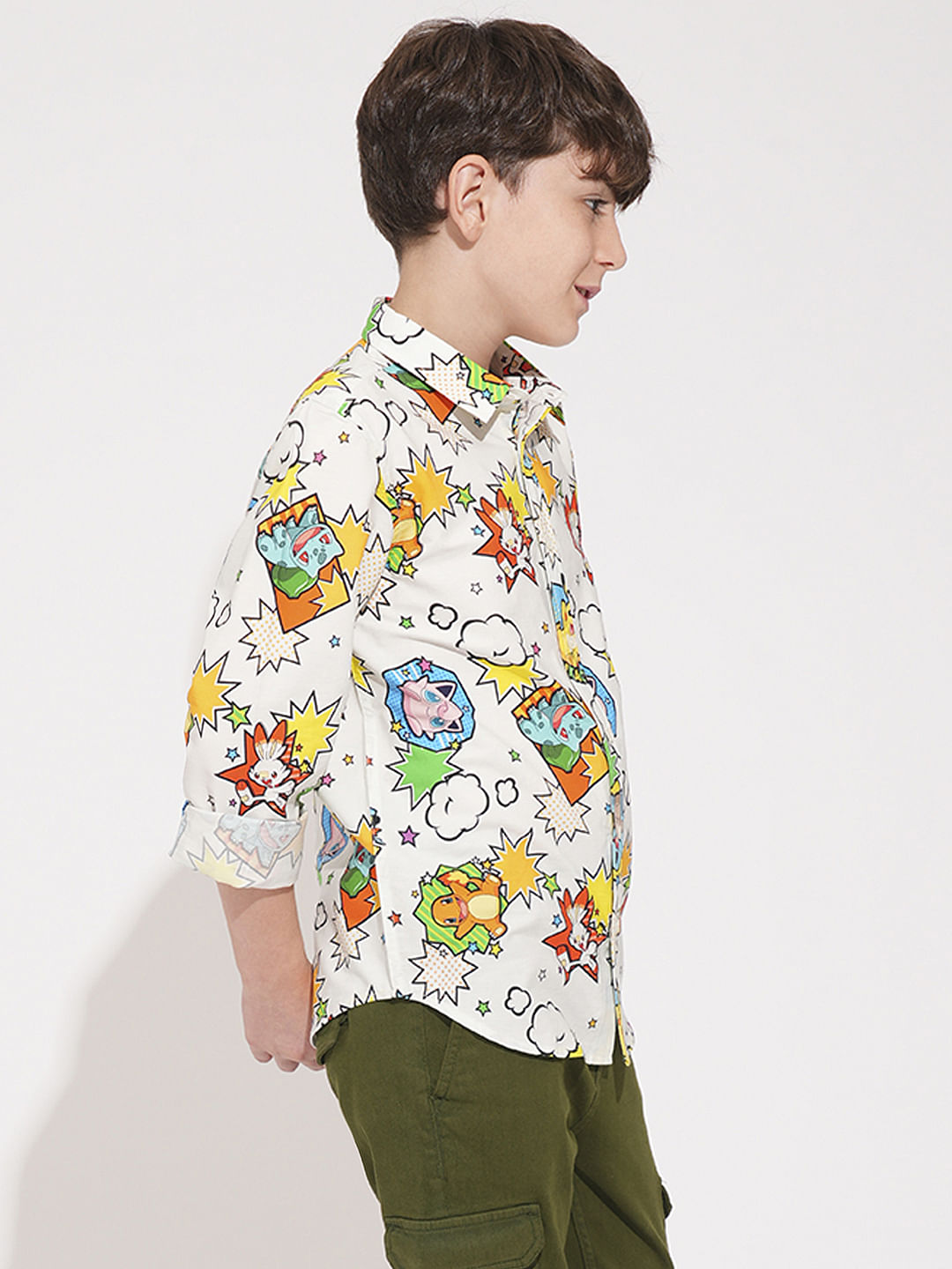 POKEMON Printed Cotton Shirt