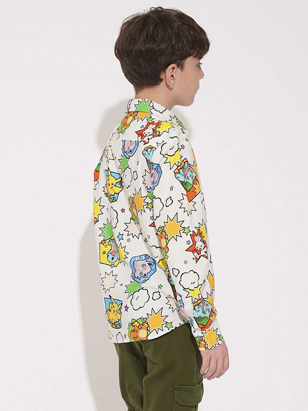 POKEMON Printed Cotton Shirt