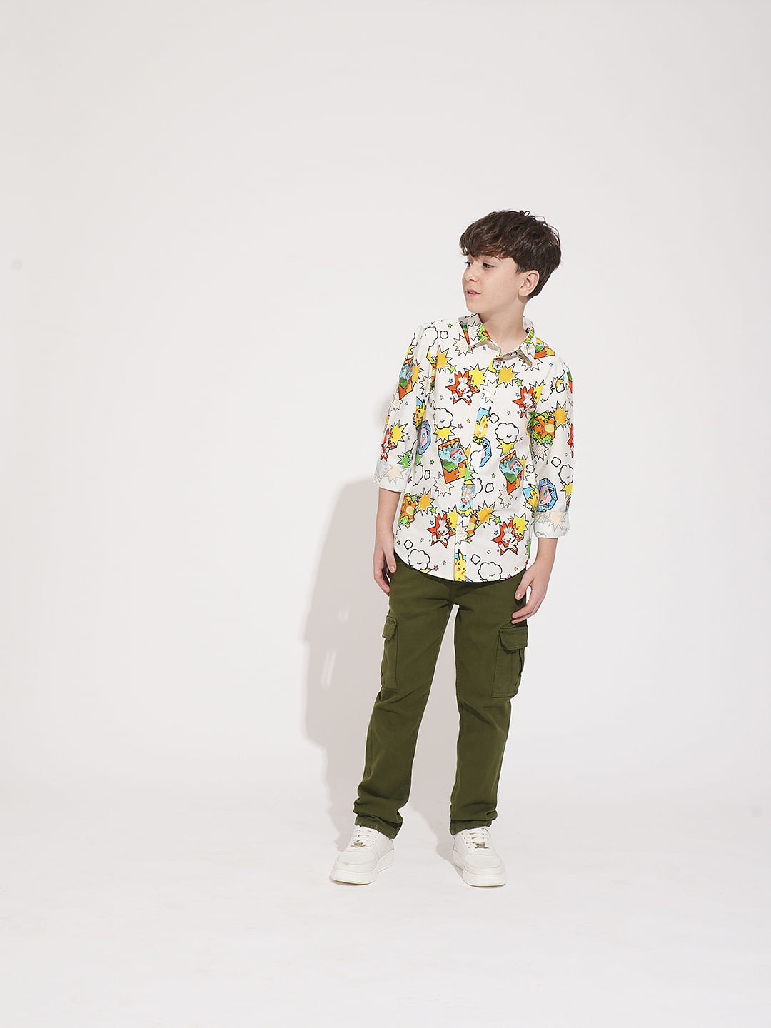 POKEMON Printed Cotton Shirt