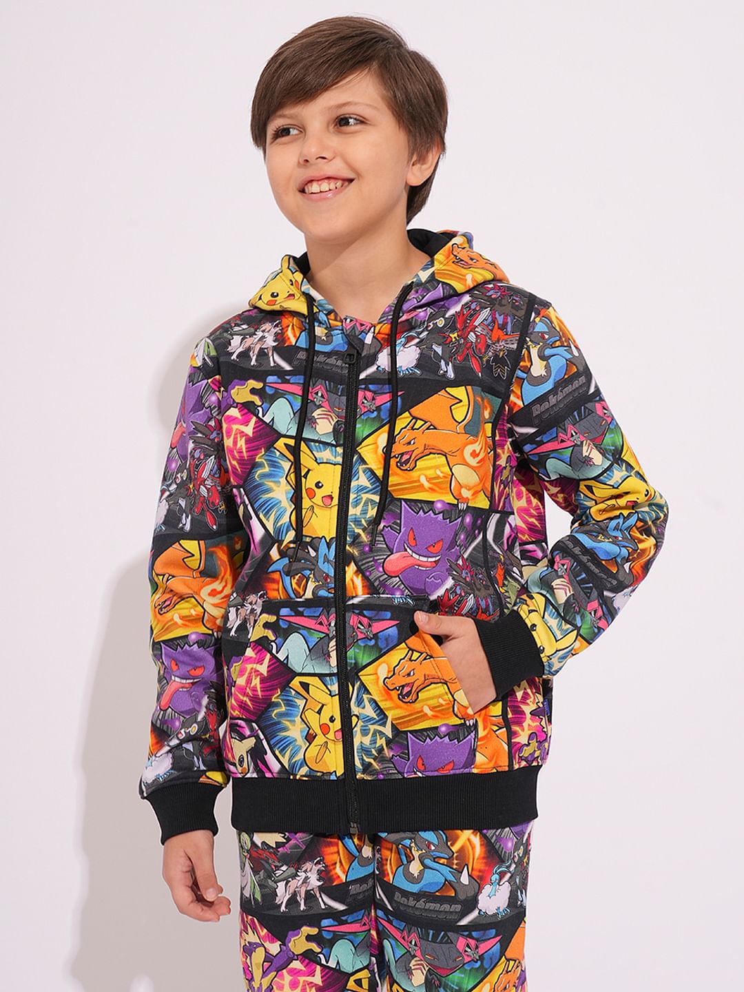 Pokemon Digital Print Hooded Sweatshirt