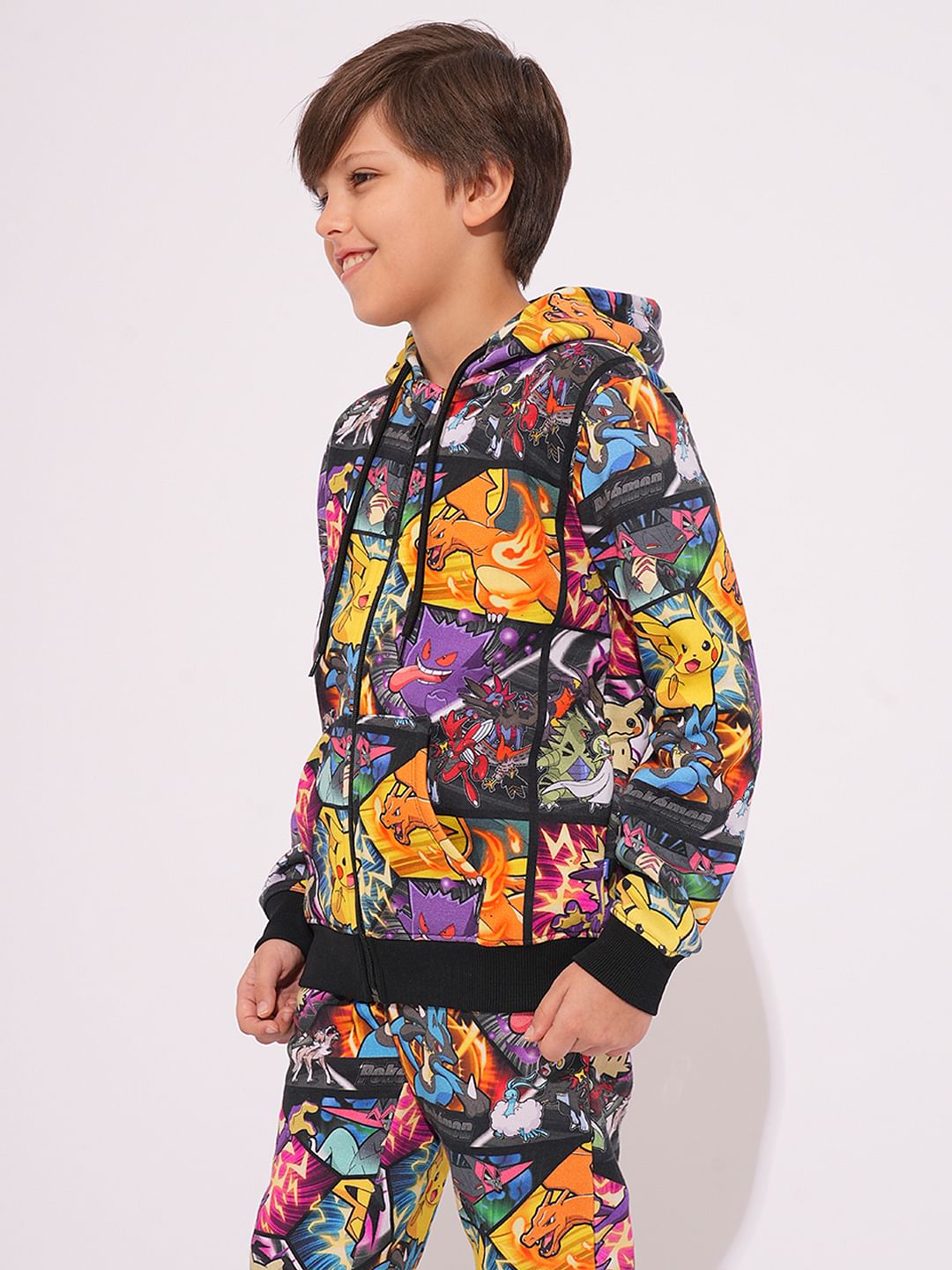 Pokemon Digital Print Hooded Sweatshirt