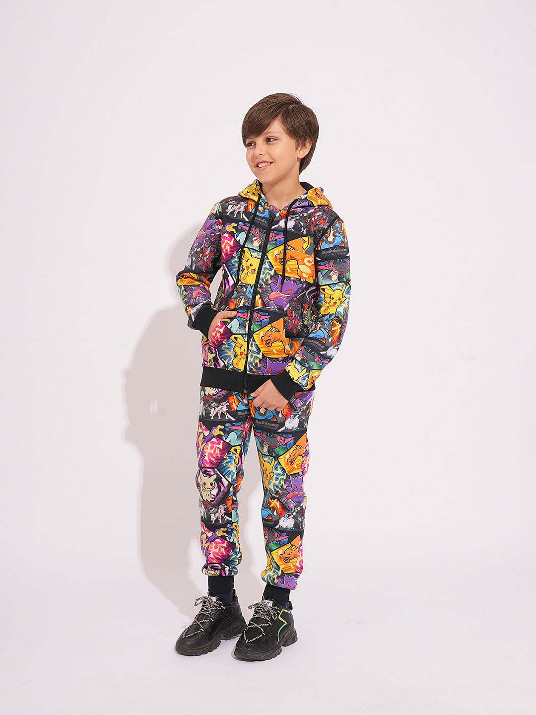 Pokemon Digital Print Hooded Sweatshirt