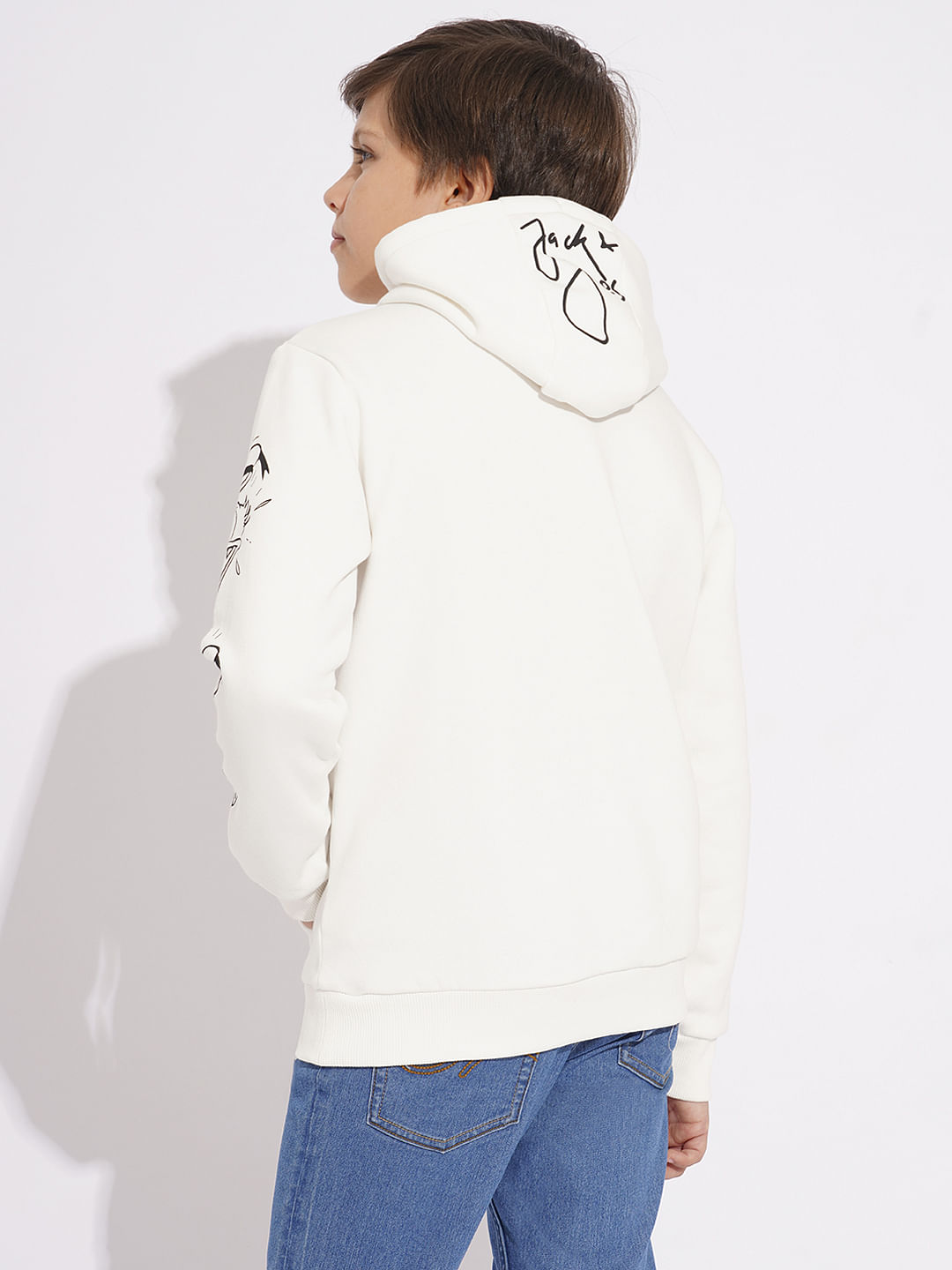 DONALD DUCK White Hooded Sweatshirt