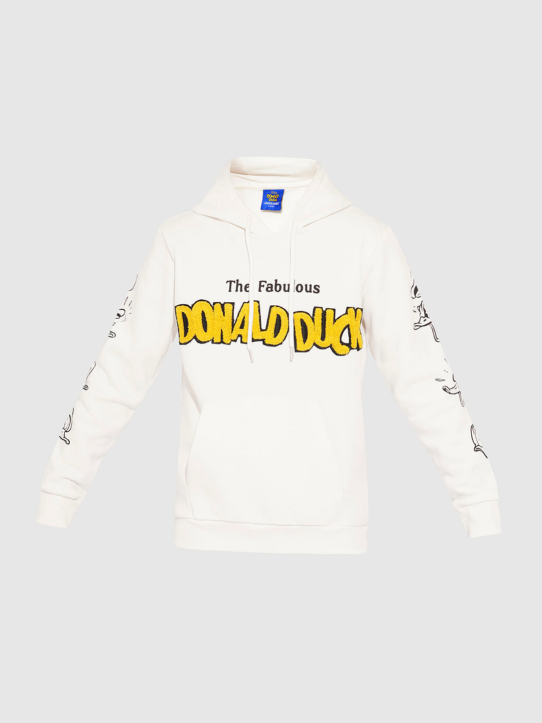 DONALD DUCK White Hooded Sweatshirt