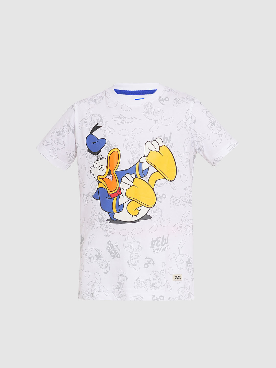 DONALD DUCK White Printed Co-ord Set T-shirt