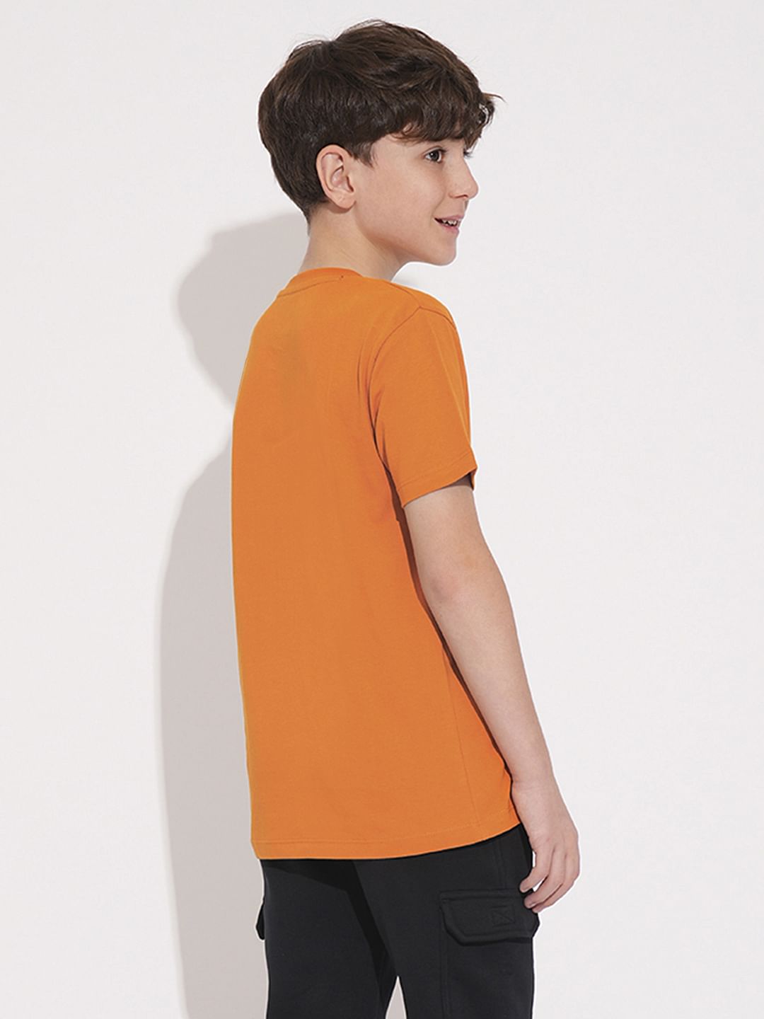 PIKACHU Orange Printed T-Shirt