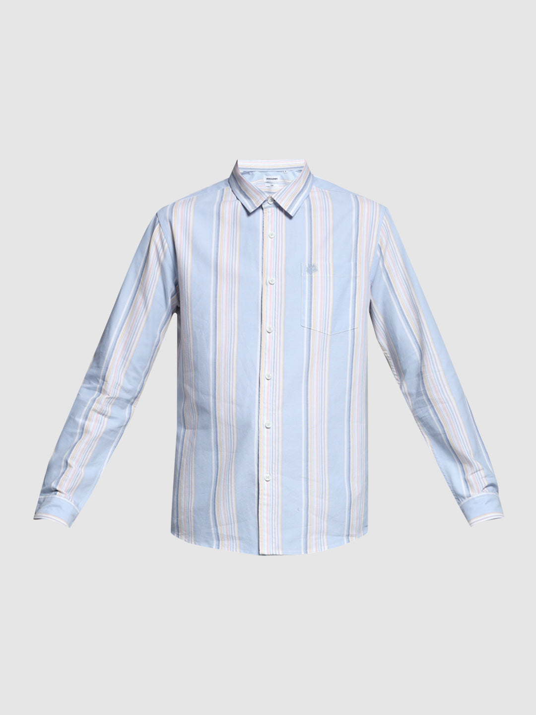 Blue Yarn Dyed Striped Shirt