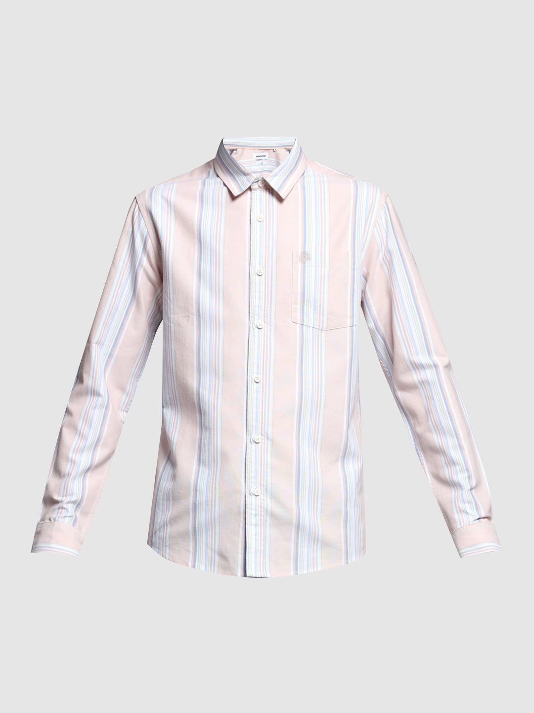 Pink Yarn Dyed Striped Shirt