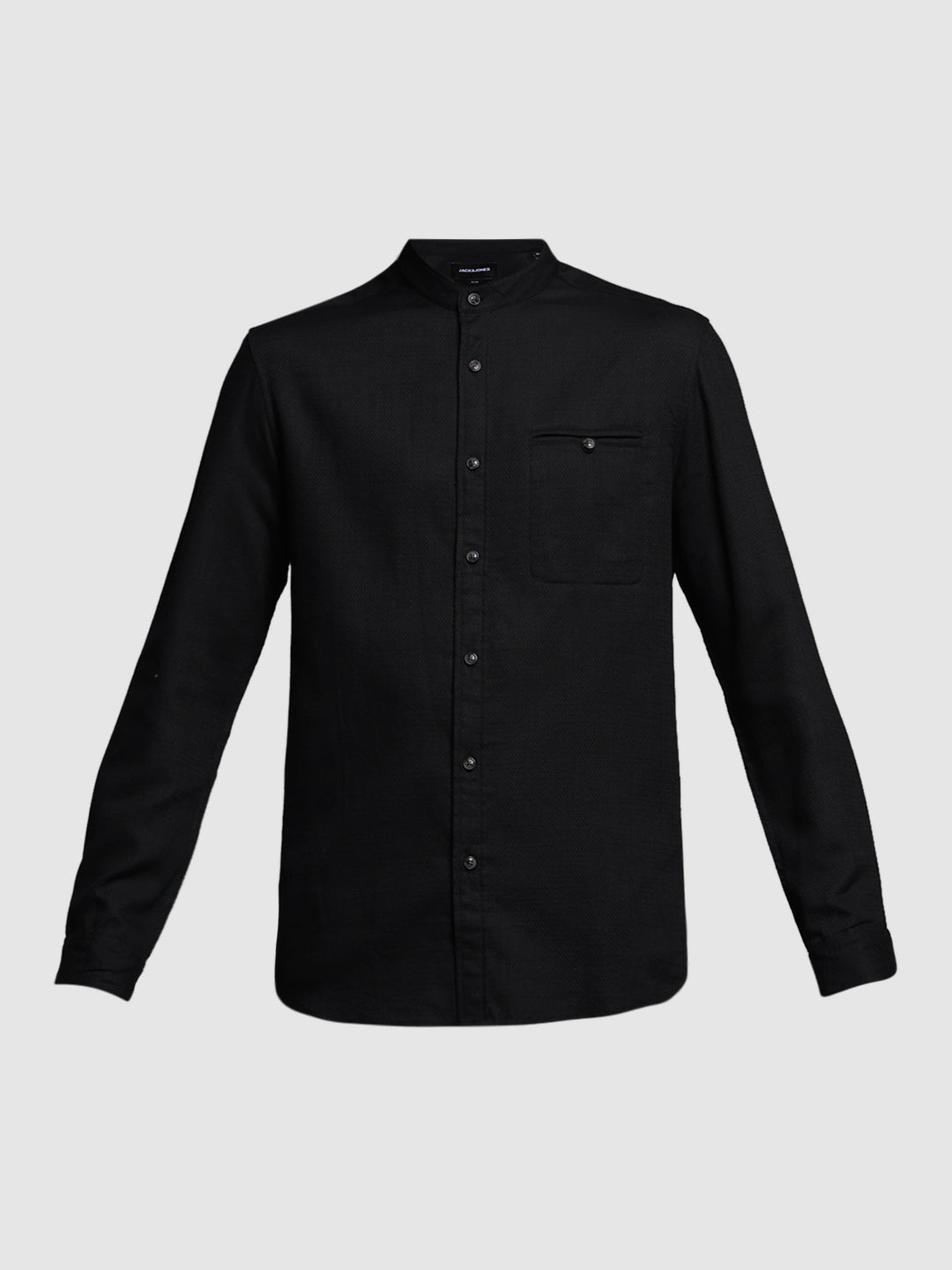 Black Dobby Cotton Shirt