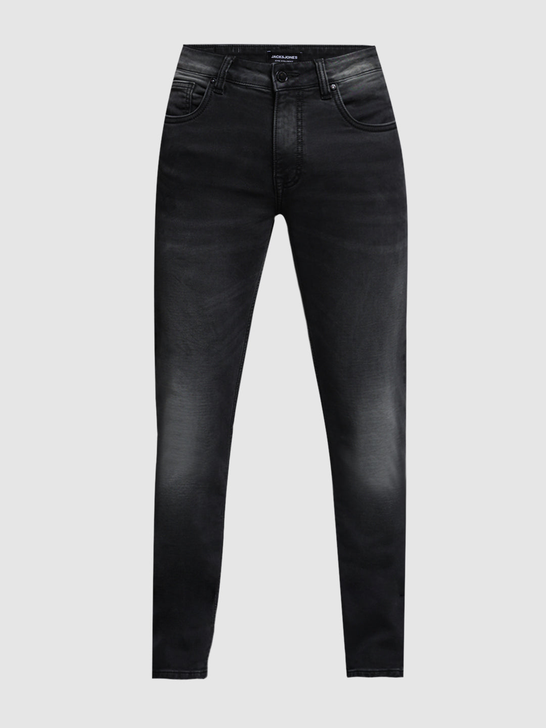 Black Washed Knitted Skinny Jeans