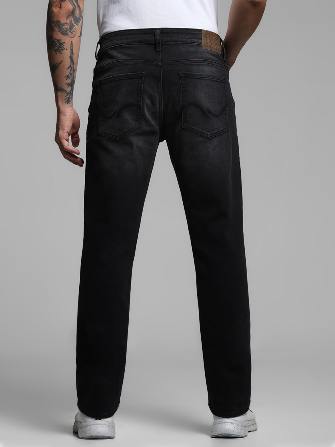 Black Clark Regular Straight Fit Jeans