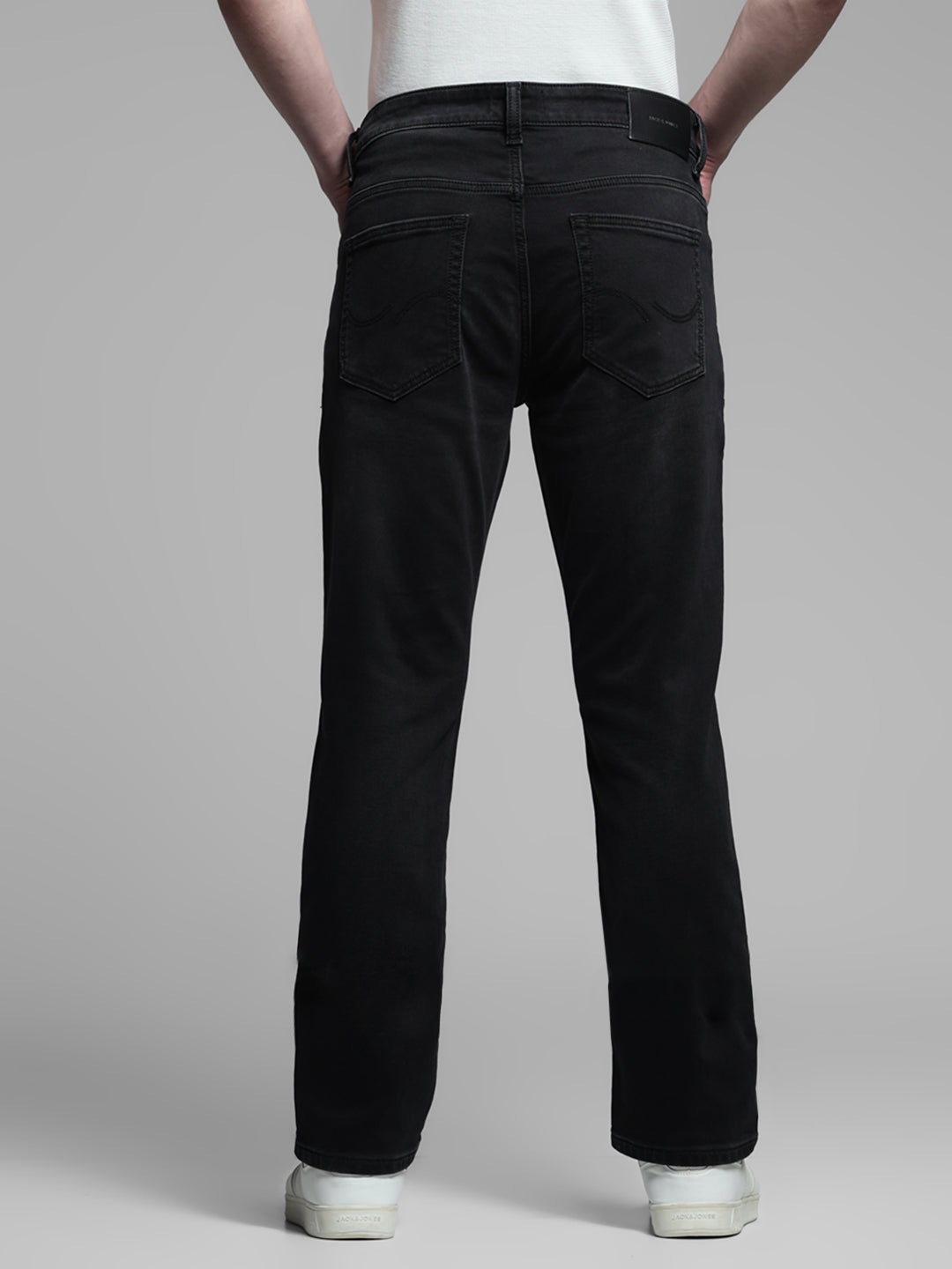 Black Clark Knitted Regular Fit Jeans