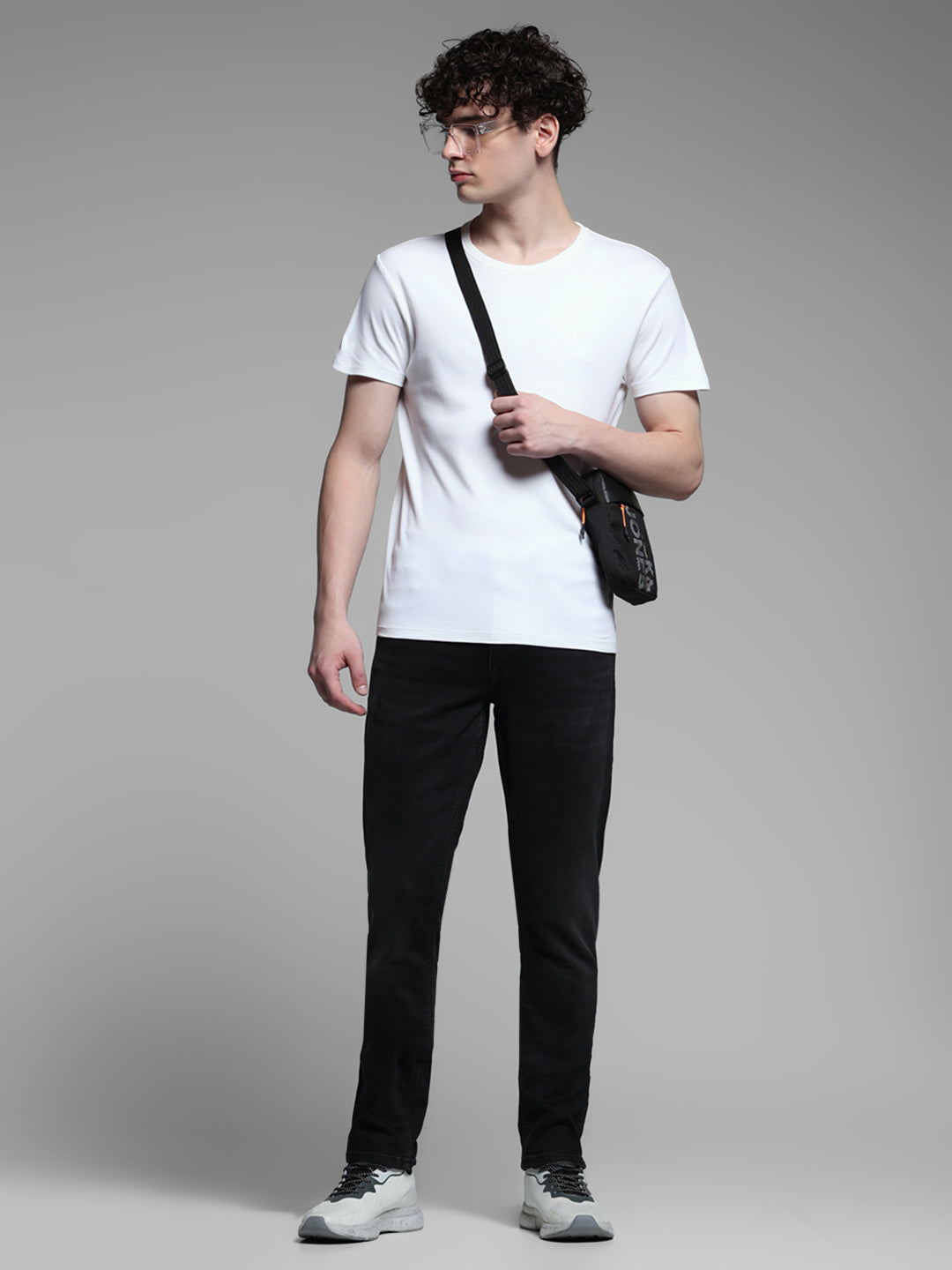 Black Glenn Knitted Slim Fit Jeans