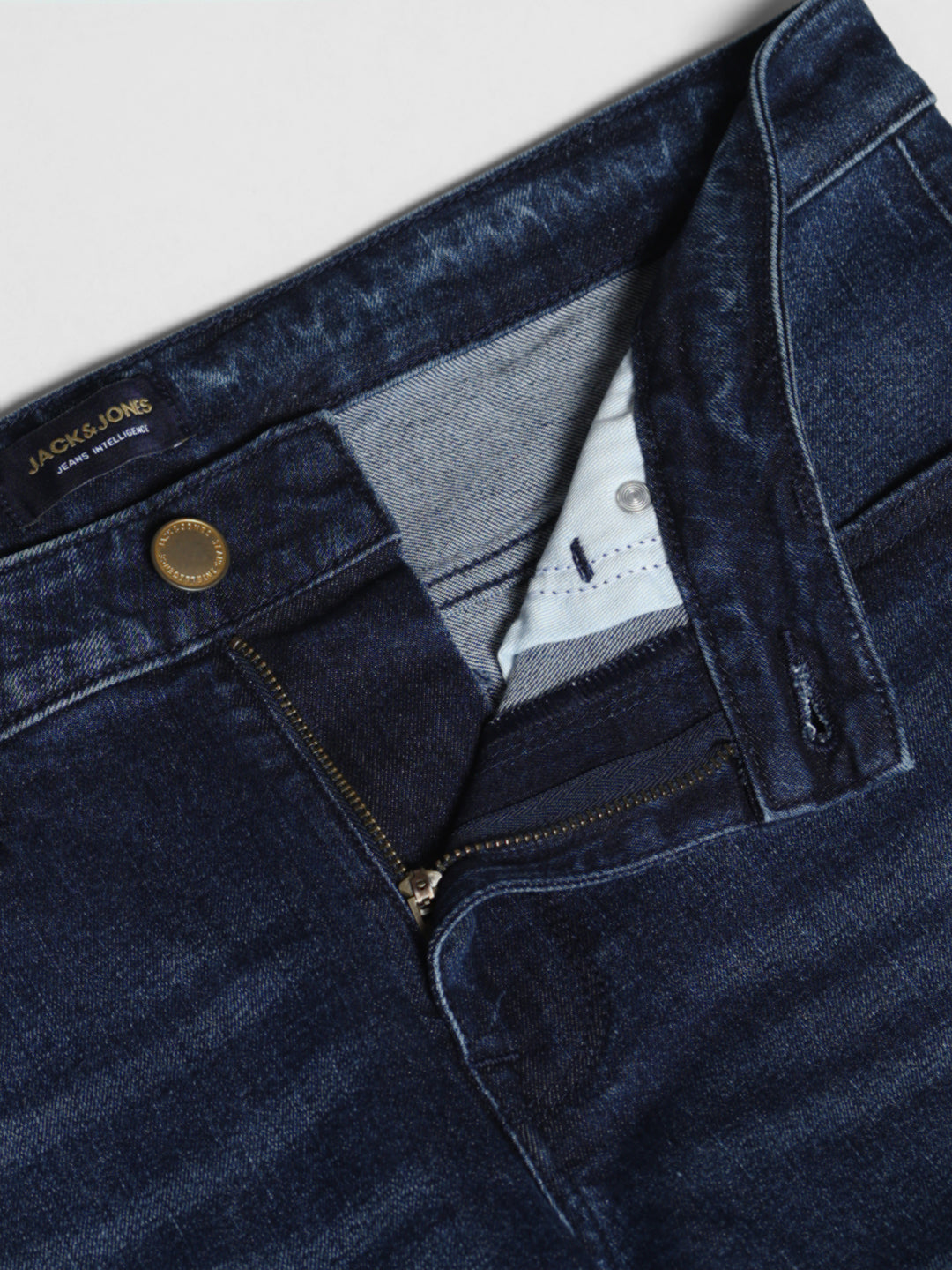 Dark Blue Glenn Washed Slim Fit Jeans